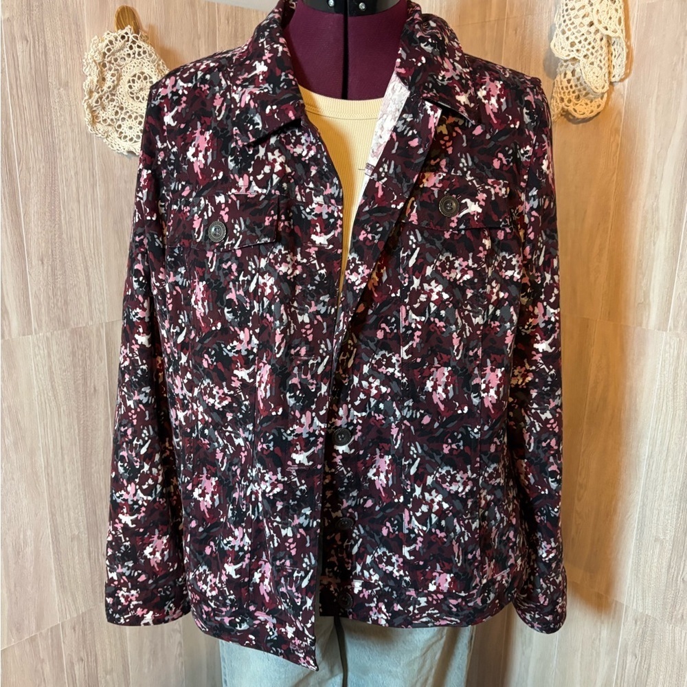 Christopher & Banks Multicolor Floral Jacket